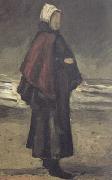 Vincent Van Gogh Fisherman's wife on the Beach (nn04) china oil painting artist